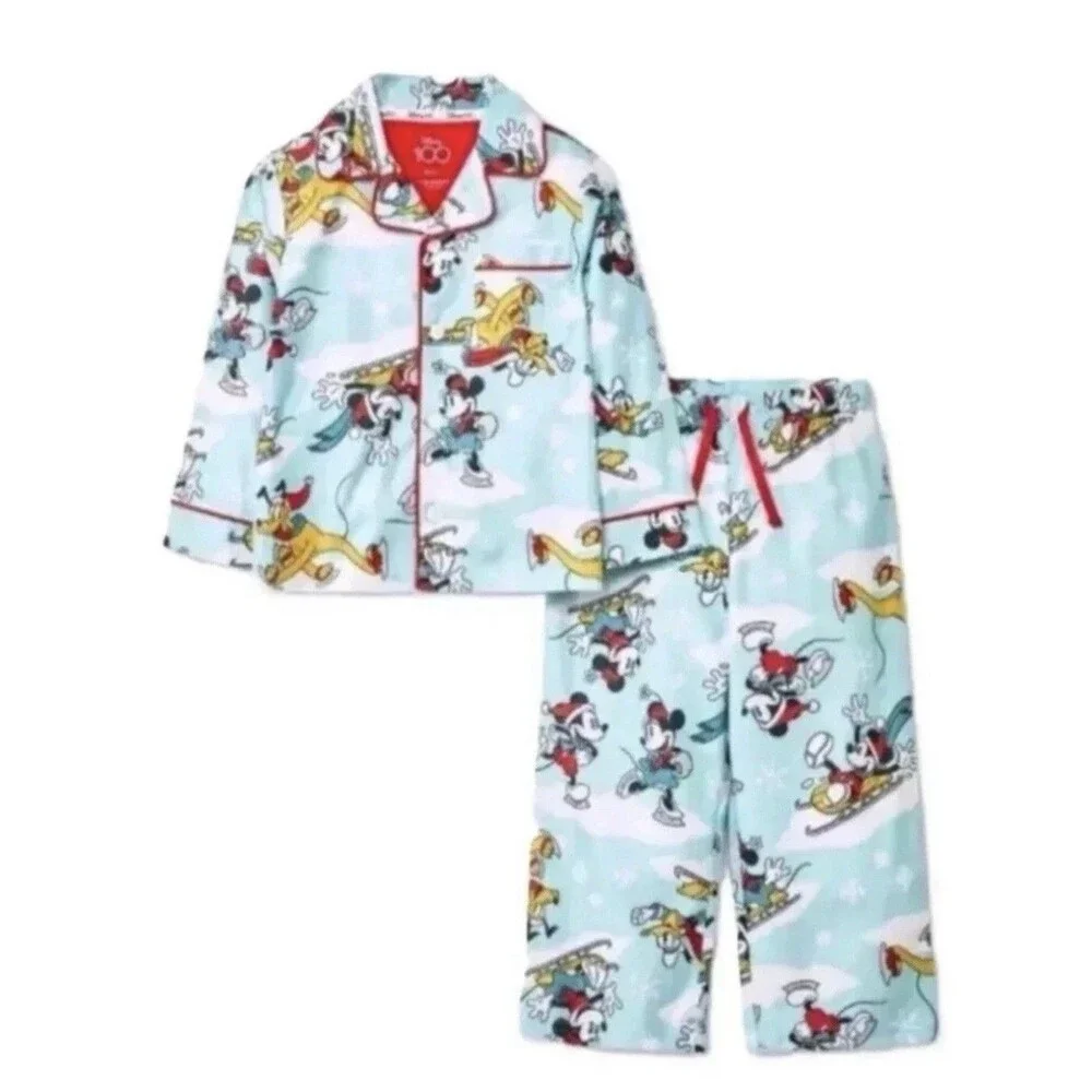 Disney 100 Retro Reimagined  Character Family Sleep Matching Pj's Set Size 5